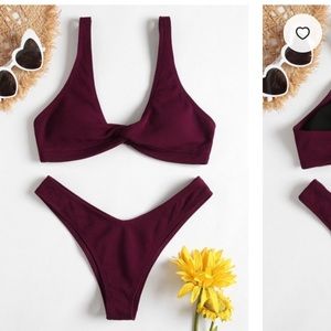 Zaful Red twist bikini 💃🏼🔥